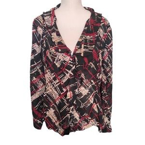 KATE LANDRY Women’s Long Sleeve Blouse Size XL